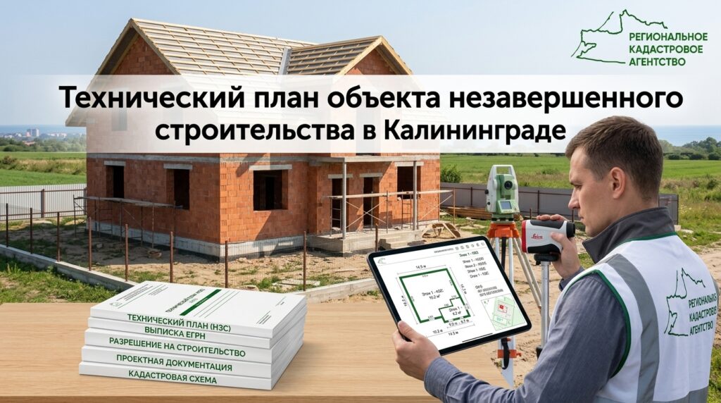 Технический план объекта незавершенного строительства в Калининграде